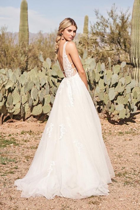 Lillian West 66155. Lillian West, Floor Length Wedding Dress, Tulle Wedding Gown, Boho Wedding Dress Lace, Tulle Ball Gown, Wedding Boho, Tulle Wedding, Wedding Dress Shopping, Boho Stil