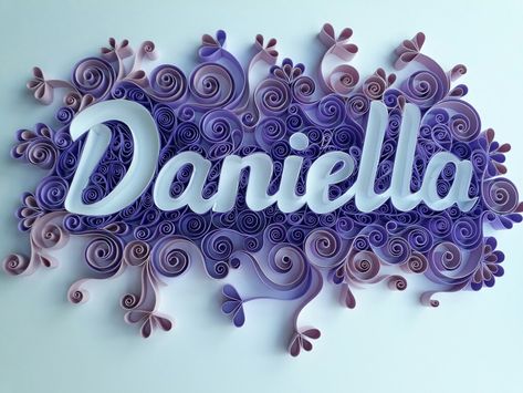 Quilling For Beginners, Quilling Letters, Paper Quilling For Beginners, Name Crafts, Cute Image, Quilling 3d, Art Origami, Welcome Letters, Quilling Paper Craft