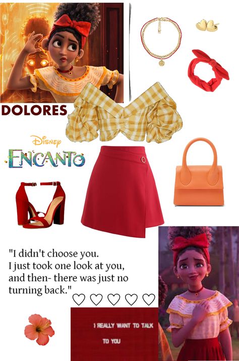 Encanto Birthday Outfit Ideas, Disney Bounding Encanto, Disney Halloween Outfits Disneybound, Encanto Outfit Ideas, Encanto Costume Diy, Encanto Halloween Costumes, Disney Character Outfits Women, Disney Inspired Outfits Women, Encanto Outfits