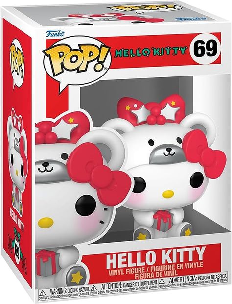 Hello Kitty Pop, Игрушки Funko Pop, Bear Outfit, Funko Pop Toys, Funko Pop Collection, Cute Polar Bear, Funko Pop Figures, Pop Toys, Bear Hat