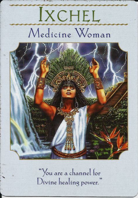 Goddess Guidance Oracle Cards, Doreen Virtue Mayan goddess of the moon and the tides. "She can connect you to your foundational roots as a healer." Goddess Guidance Oracle, What Are Tarot Cards, Mayan Women, Oracle Cards Decks, Angel Tarot, Archangel Raphael, Medicine Woman, Divine Healing, Doreen Virtue