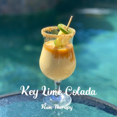 Key Lime Colada, Colada Drinks, Banana Colada, Rum Drinks Recipes, Fun Drinks Alcohol, Summer Drinks Alcohol, Keylime Pie Recipe, Rum Recipes, Key Lime Juice