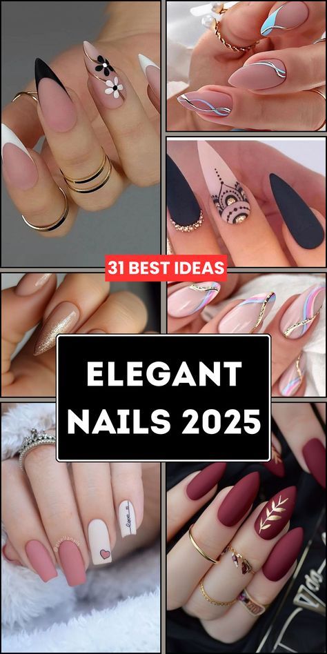 Simple Wedding Nails Almond, Almond French Tip Nails Ideas, Almond Nail Art Designs Classy, Simple But Classy Nails, Chic Nail Art Classy, Nail Designs Almond Shape Ideas, Elegant Nail Art Designs Classy, Long Almond Nails Designs Classy, Almond Shaped Nails French Tip