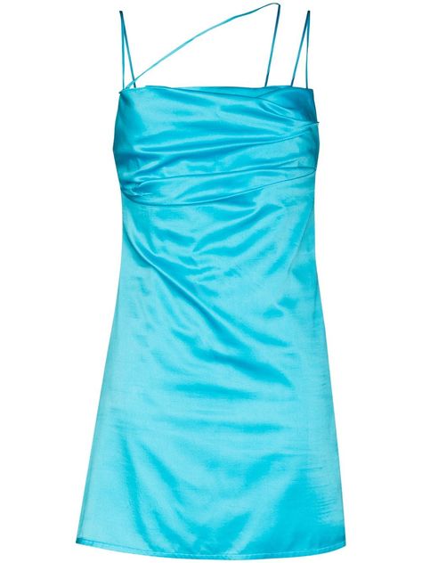 De La Vali blue Frisco strappy mini dress for women | FRISCODRESS at Farfetch.com Cocktail Dresses Online, Designer Party Dresses, Strappy Mini Dress, Designer Cocktail Dress, Mini Dresses For Women, Sea Blue, Party Looks, Cocktail Dress Party, Halter Formal Dress