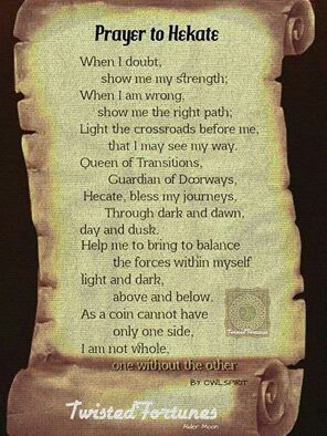 Prayer to Hekate Prayer To Hecate, Prayer To Hekate, Hecate Prayer, Lady Hekate, Goddess Hekate, Goddess Magick, Goddess Hecate, Hecate Goddess, Wiccan Magic