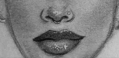 Arnell Armon, How To Drow, Lips Sketch, Button Nose, Nose Drawing, Pretty Tattoos For Women, Lips Drawing, Face Sketch, Nose Stud