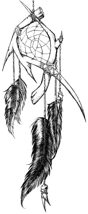 Antler Drean Catcher Spooky Dream Catcher Tattoo, Wolf Tattoo With Dream Catcher, Dream Catcher Tattoo Designs, Antler Dream Catcher Tattoo, Dream Catcher Tattoo Design For Man, Native Dream Catcher Tattoo, Choctaw Tattoos For Women, Drawings Of Dream Catchers, Native American Deer Tattoo