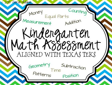 Easy to Use Math Assessment Kindergarten Math Assessment, Math Kindergarten, Addition Kindergarten, Report Cards, Math Assessment, Teacher Notebook, Kindergarten Resources, Kindergarten Teaching, Pre Kindergarten