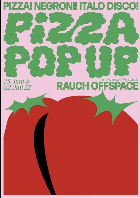 Popcorn Graphic Design, Pizza Graphic Design, Diner Branding, Food Festival Poster, Promo Flyer, Restaurant Poster, Pizza Design, Pop Up Restaurant, Pop Up Market