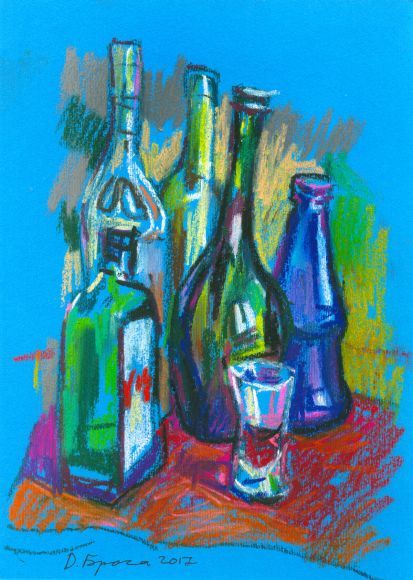 Oil Pastel Glass Drawing, Object Drawing With Oil Pastels, Oil Pastel Object Drawing, Random Oil Pastel Art, Oil Pastel Artwork Ideas, Objects Oil Pastel, Oil Pastel Bottle Drawing, Wine Glass Oil Pastel, Art Alevel