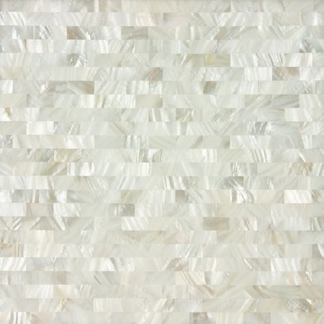 White Rivershell field tile - mother of pearl - by Artistic Tile Pearl Backsplash, Mother Of Pearl Tile, Mother Of Pearl Backsplash, Mosaic Tile Backsplash Kitchen, Shell Mosaic Tile, Backsplash Bathroom Wall, Mosaic Tile Kitchen, Subway Tile Backsplash Kitchen, Mosaic Backsplash Kitchen