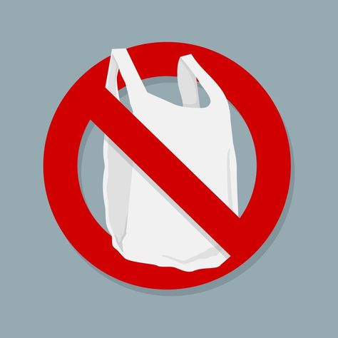 Say no plastic bags Sign isolated Say No To Plastic, Key Biscayne, Bags Logo, Vodafone Logo, Small Island, Plastic Bags, Plastic Bag, Mammals, Vector Art