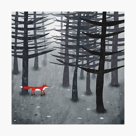 Nic Squirrell Shop | Redbubble Forest Tapestry, Forest Art, Nature Wildlife, Pine Trees, Red Fox, Ipad Skin, The Fox, Dark Forest, Decor Artwork