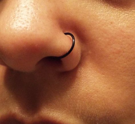 Check out this item in my Etsy shop https://www.etsy.com/uk/listing/264998105/nose-ring-black-gold-silver Nose Ring Black, Nose Piercing Scar, Lips Jewelry, Nose Piercing Fake, Piercings Black, Black Nose Ring, Double Nose Ring, Red Jewellery, Rings Red