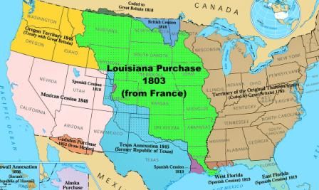 History: Louisiana Purchase Usa History, History Infographic, Louisiana History, Westward Expansion, The Oregon Trail, Louisiana Purchase, Napoleon Bonaparte, Teaching Social Studies, Cycle 3