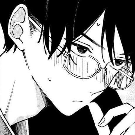 Manga Blush, Blushing Icon, Anime Glasses Boy, Blushing Anime, Anime Cover Photo, Anime Shadow, Anime Monochrome, Manga Boy, Anime Drawings Tutorials