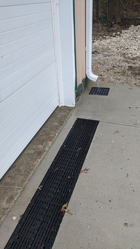 Check out our driveway drains that are perfect to steer the water away from your home. Buy yoru driveway drain kit or replacement grates today through our online store. Not sure which drain you need? Contact us at 610-638-1221 for a free quote. #drains #trenchdrainsystems #draingrates #landscape #driveway #water #home #diy #deco #floods #homeimprovement Driveway Drain, Trench Drain Systems, Landscape Drainage, Backyard Drainage, Yard Drainage, Trench Drain, Front Yard Landscaping Pictures, French Drain, Drainage Solutions