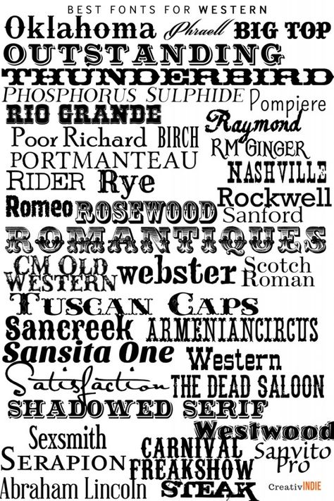 300+ Fool-Proof Fonts to use for your Book Cover Design (an epic list of best fonts per genre) – Creativindie Fonts For Book Covers, Western Font, Best Fonts, Old English Font, Shirt Graphics, Handwritten Script Font, Best Free Fonts, Fool Proof, Fancy Fonts