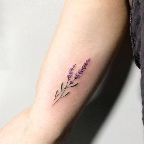 Lilac Tattoo, Meaningful Wrist Tattoos, Glyph Tattoo, Shoulder Blade Tattoo, Lavender Tattoo, Cute Tiny Tattoos, Wrist Tattoos For Women, Nature Tattoos, Mini Tattoos