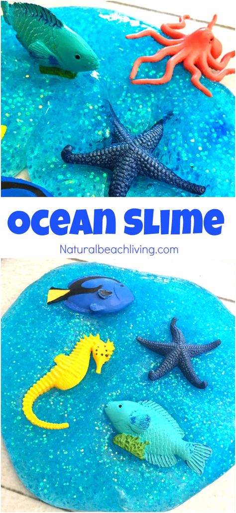 The Best Ocean Theme Recipe for Slime, Jiggly Slime, Under the Sea Theme Activities, How to Make Slime, Glittery Slime Recipe for Kids, Ocean Activities Under The Sea Activities For Babies, Under The Sea Theme Activities, Recipe For Slime, Perfect Slime Recipe, Ocean Slime, Jiggly Slime, Playgroup Ideas, Perfect Slime, Under The Sea Crafts