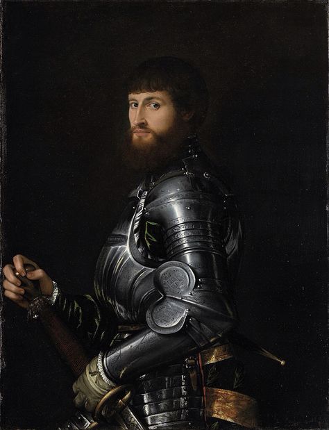 Giovanni Battista Moroni, Portrait of a Nobleman in Armour, 1540, Amsterdam, Rijksmuseum Michael Angelo, Georges Seurat, Johannes Vermeer, Italian Painters, Pierre Auguste Renoir, First Art, Caravaggio, Bergamo, 16th Century