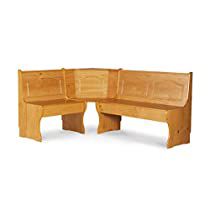 Check this out! Corner Nook Dining Set, Dining Nook Bench, Kitchen Table And Bench, Bench For Kitchen, Built In Dining, Farmhouse Breakfast Nook, Kitchen Booth, Half Circle Table, L Shaped Bench