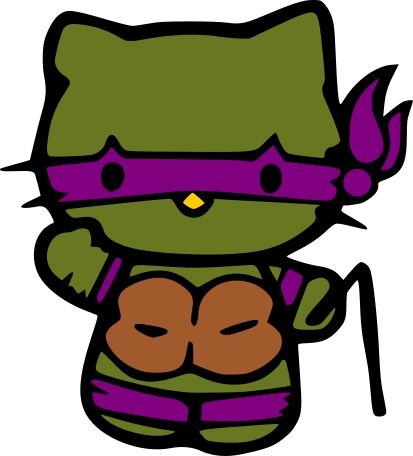 Hello Kitty - Ninja Turtle Baby Disney Characters, Chibi Marvel, Hello Kitty Imagenes, Hello Kitty Wallpaper Hd, Cute Backgrounds For Iphone, Unicorn Pictures, Hello Kitty Images, Tmnt Artwork, Hello Kitty Coloring