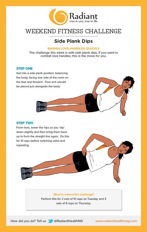 Weekend Challenge: Side Plank Dips Plank Dips, Workout Challenge Beginner, Side Plank Dips, Workouts Exercises, Best Abdominal Exercises, Abdominal Exercise, Ab Workout Challenge, Ab Workout Men, Abs Workout Video