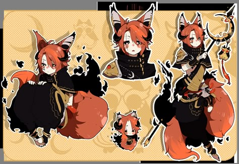 Fox Character, Boy Character, Anime Animals, Fox Art, Human Art, Cute Characters, Fantasy Character Design, 그림 그리기, Mythical Creatures