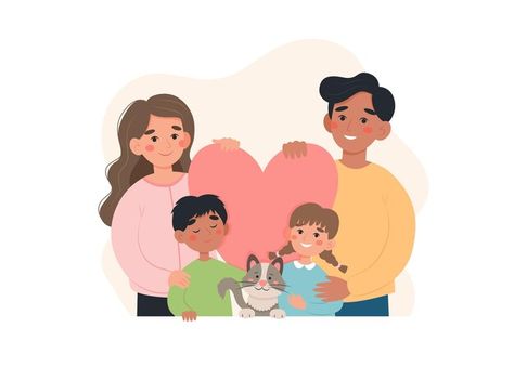 International family concept parents of ... | Premium Vector #Freepik #vector #parents #family-illustration #family #family-cartoon Family Planning Illustration, Family Planning Poster, Family Cartoon Illustration, Family Picture Cartoon, Parents Illustration, Different Nationalities, Illustration Family, Relationship Cartoons, Work Logo