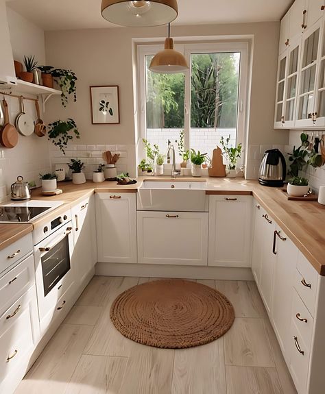 Scandi Kitchen, Small Cottage Kitchen, Galley Kitchens, Narrow Kitchen, Small Kitchen Decor, Galley Kitchen, Cozy Kitchen, Apartment Kitchen, Kitchen Redo