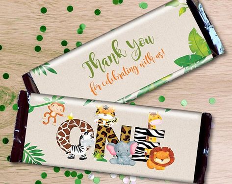 Birthday Party Candy Bar, Safari Theme Birthday Party, Safari Theme Baby Shower, Party Candy Bar, Baby Shower Candy Bar, Baby Shower Water Bottles, Candy Bar Party, Safari Theme Birthday, Candy Birthday Party