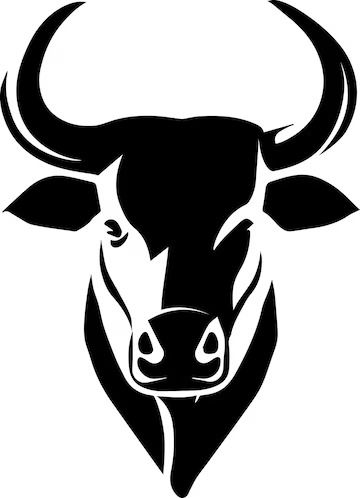 Silueta de vector de cabeza de toro 6 | Vector Premium Toro Vector, Toro Logo, Cow Logo, Bike Poster, Mask Fashion, Animal Silhouette, School Decorations, Drawing Lessons, Judo