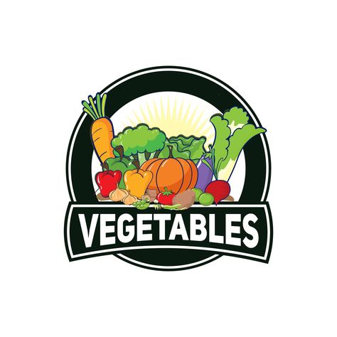 vegetable logo emblem vintage design creative idea vector design inspiration Vegetable Shop Design, Vegetable Logo Design, Vegetable Logo, Gardening Logo, Healthy Food Shop, Vegetable Shop, Vegetable Design, Sale Logo, Modern Design Ideas