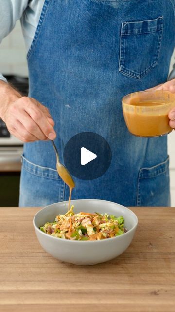 Brian Lagerstrom on Instagram: "Back with another quick, versatile sauce - no prep work required. This time we’re making a peanut ginger sauce that you can pair with any meat (s/o to salmon) or use it as a salad dressing. Get the recipe below:   20g (3T) ginger (grated)  5g (1t) garlic (grated)  90g (6T) rice vinegar  90g (5T) soy sauce  30g (1-2T) sriracha  50g (1/4c) sugar  45g (3T) sesame oil  110g (1/2 cup) creamy unsweetened peanut butter   Instructions: Blend until smooth 🤙🏼👻🤙🏼  @gourmetgarden #gourmetgardenpartner #ad #peanutgingerdressing #peanutgingersauce #peanutgingerrecipe #sauce #saladdressing #easyrecipes #recipe #saladdressingrecipe" Brian Lagerstrom, Peanut Ginger Dressing, Pear Salad Recipes, Pear Salad, Ginger Sauce, Ginger Recipes, Salad Dressing Recipes, Sesame Oil, Rice Vinegar