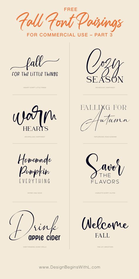 Script And Print Font Combos, Boutique Fonts Designs, Best Free Font Pairings, Canva Font Cursive, Which Fonts Go Together, Comfortaa Font Pairing, Fall Fonts Free, Boho Fonts Free, Web Font Pairings