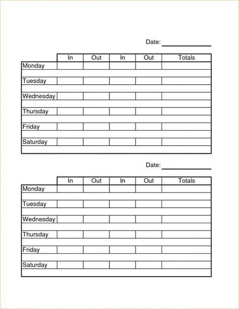 Timesheet Template Word Friday Folders, Time Sheet Printable, Employee Handbook Template, Payroll Template, Timesheet Template, Time Sheet, Weekly Calendar Template, Week Schedule, Employee Handbook