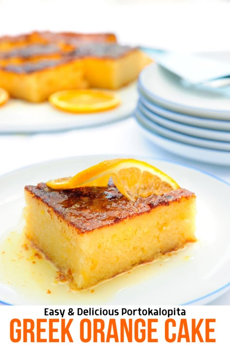 Orange Cake Greek, Greek Dessert Recipes Authentic, Easy Greek Recipes Appetizers, Greek Orange Honey Cake, Greek Orange Pie, Greek Cakes Traditional, Greek Desert Ideas, Greek Cake Recipes, Greek Desserts Traditional