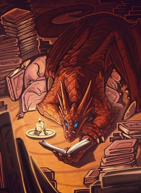 Un dragon et son trésor : des livres ! Dragon Reading, Fairy Dragon, Dragon Pictures, Dragon Artwork, Cute Dragons, Reading A Book, Book Dragon, Fantasy Dragon, Mystical Creatures