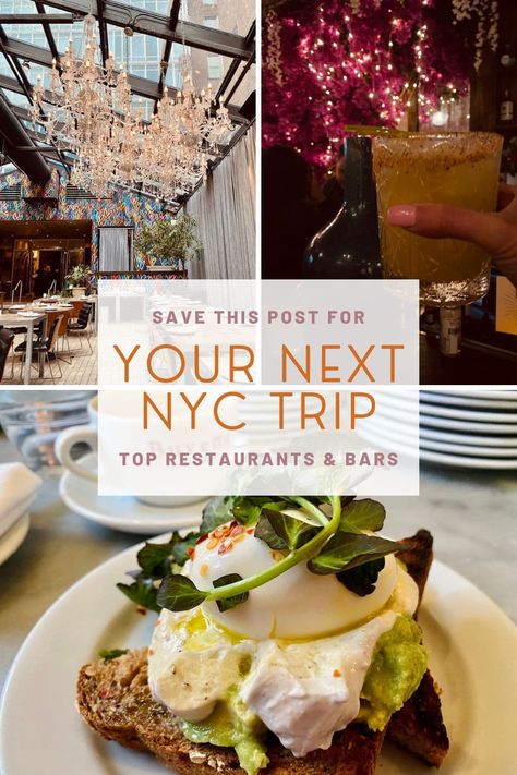 This blog post covers my top favorite restaurants in Manhattan, tips for finding the best New York pizza, and a few must-see rooftop bars with small bites and incredible Manhattan views. You'll read about restaurants with the best rooftop views, the prettiest hotel restaurants and bars, and take a stroll down Restaurant Row! Where To Eat In Manhattan, New York City Food Bucket Lists, Nyc Food Guide, Midtown Manhattan Restaurants, Where To Eat In New York City, Top Restaurants In Nyc, Best New York Restaurants, Nyc Restaurants Manhattan, New York Restaurants Manhattan