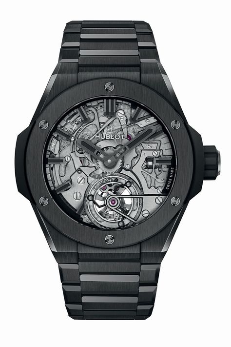 Hublot Big Bang Integral Tourbillon Cathedral Minute Repeater Full Ceramic - 2 Laurent Ferrier, Ap Royal Oak, Hublot Big Bang, Monochrome Watches, Skeleton Watches, Pilot Watch, Royal Oak Offshore, High End Watches, Watch Photo