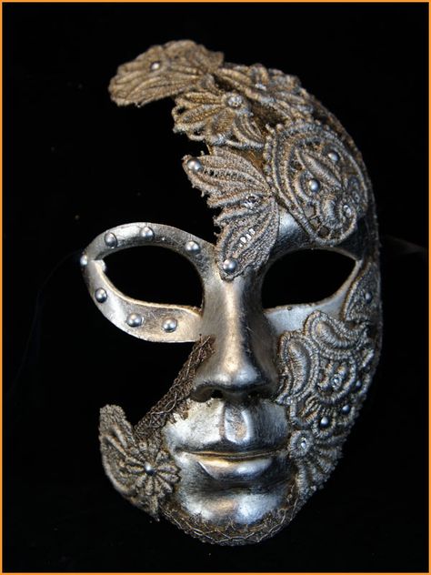 Volto Mask, Decorated Paper, Paper Mache Mask, Venetian Carnival, Carnival Mask, Venetian Masks, Venetian Mask, Cool Masks, Masks Art