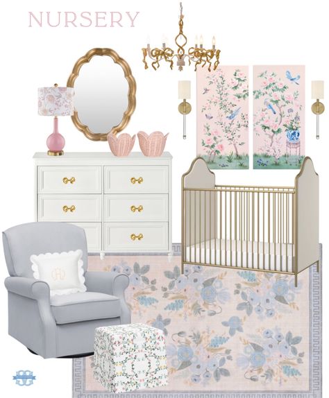 Regency Nursery, Bridgerton Nursery, Paris Nursery, Celestial Nursery, Feminine Nursery, Nursery Guest Room, Kid Rooms, Room Baby, Nursery Room Inspiration