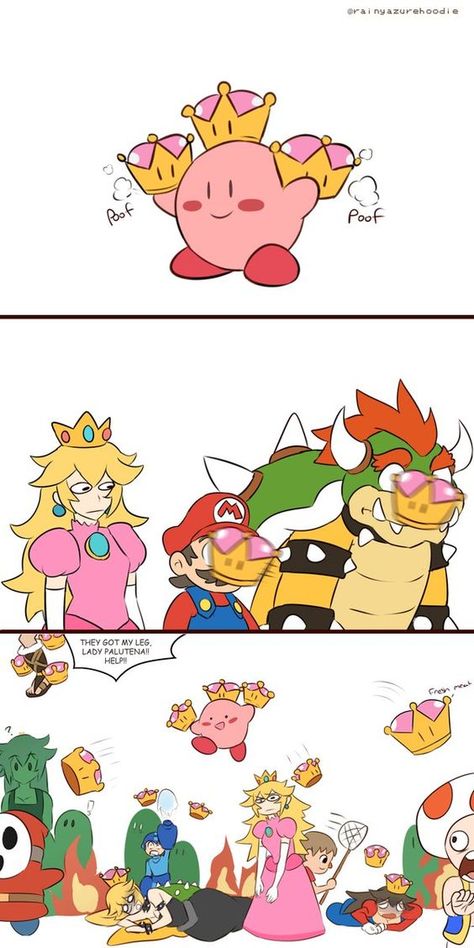 Super Crown, Mario Comics, Mario Funny, Super Smash Bros Memes, Smash Bros Funny, Super Smash Bros Brawl, Nintendo Super Smash Bros, Nintendo Fan Art, Nintendo Characters