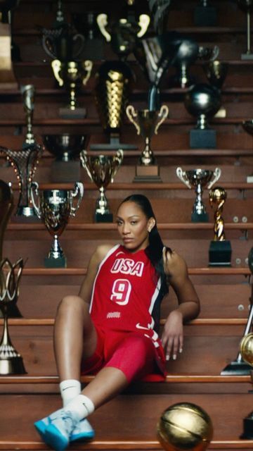 Nike on Instagram: "Look on the bright side.  You’ve had the privilege of losing to the champion @aja22wilson 🏆.  @olympics #Paris2024 #WinningIsntForEveryone" Aja Wilson, Inspo Fits, Look On The Bright Side, Cinnamon Toast, Women's Basketball, On The Bright Side, Instagram Look, Wnba, Afro Art