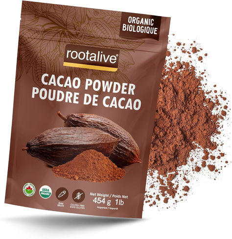 Blends Easily - Our cacao powder is an all-natural way to add flavor and nutrients to your favorite snacks. Rootalive cacao powder can be added to hot or cold drinks like coffee or tea, smoothie mix, raw desserts, other baked goods, or a standalone drink.
Guilt-Free Snack - Enjoy the pleasant combination of bitterness and sweetness of this organic, vegan, gluten-free powder. Each resealable pack will satisfy your chocolate craving without adding extra sugar to your low carb diet. Iron Vegetarian, Cacao Powder Recipe, Powder Packaging, Bean Snacks, Cacao Beans, Chocolate Powder, Raw Desserts, Raw Cacao, Cacao Powder