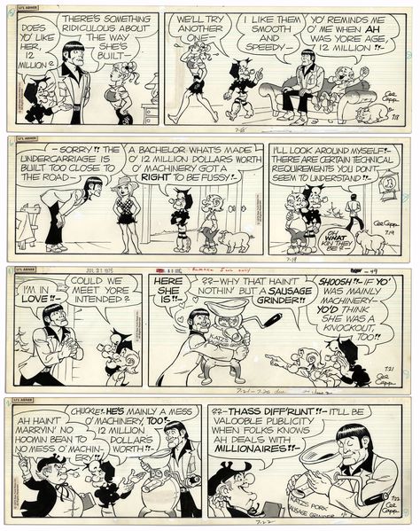 Newspaper Comic Strip, Old Comics, Lost Art, Comic Collection, Comic Strip, Newspaper, 20th Century, Comics, Funny