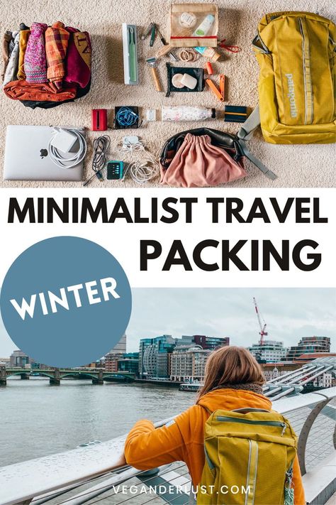 Discover the art of minimalist packing for winter travel. This minimalist packing list breaks down the essentials, ensuring you stay warm without the bulk. From layering tips to versatile items that work overtime, we've got your cold-weather travel covered. Packing For Cold Weather, Minimalist Travel Packing, Minimalist Travel Wardrobe, Winter Travel Wardrobe, Cold Weather Packing, Cold Weather Travel, Fall Packing, Winter In Japan, Packing Wardrobe