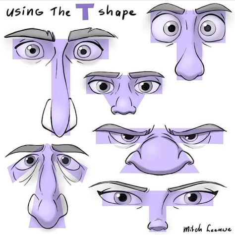 Learn How To Draw on Twitter: "… " Cartoon Noses, Mitch Leeuwe, Caricature Tutorial, Disney Art Style, رسم كاريكاتير, Caricature Sketch, Drawing Cartoon Faces, Nose Drawing, Cartoon Eyes