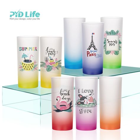 Sublimation Glass Tumbler, Frosted Tumbler, Souvenir Store, Smoothie Bar, Beer Cup, Tv Shopping, Wine And Liquor, Beer Mugs, Crafting Ideas